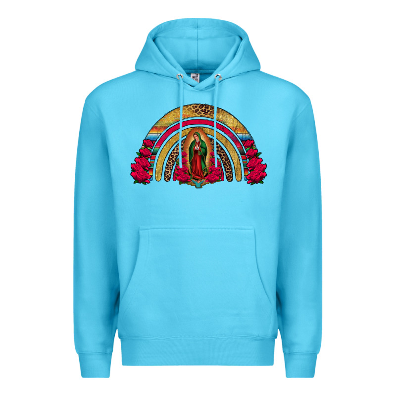 Lady Of Guadalupe Rainbow Premium Hoodie by Jasminsmagicworld | Teevron