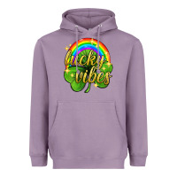 Lavender Lucky vibes st. patricks day Heavyweight Hoodie - Neo Western