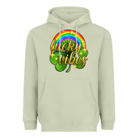 Matcha Lucky vibes st. patricks day Heavyweight Hoodie - Neo Western