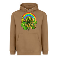 Toasted Coconut Lucky vibes st. patricks day Heavyweight Hoodie - Neo Western