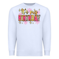 White it's my birthday Premium Sweatshirt - JahusDesignShop