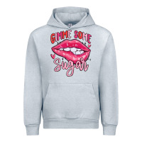 Heather Grey gimme some sugar Urban Hoodie - MaliasSmallBusiness