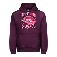Mauve Wine gimme some sugar Urban Hoodie - MaliasSmallBusiness