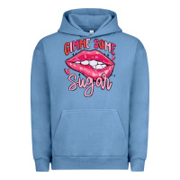 Pigment Pebble Blue gimme some sugar Urban Hoodie - MaliasSmallBusiness