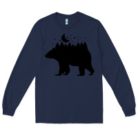 Navy bear Long Sleeve Tee - Unal Design