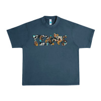 Midnight Navy texas sunflower cowhide leopard texas map Urban Heavy Tee - Artiststas