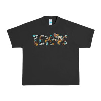 Pigment Black texas sunflower cowhide leopard texas map Urban Heavy Tee - Artiststas