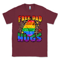 Burgundy free dad hugs Classic Tee - Zillion Design Studio