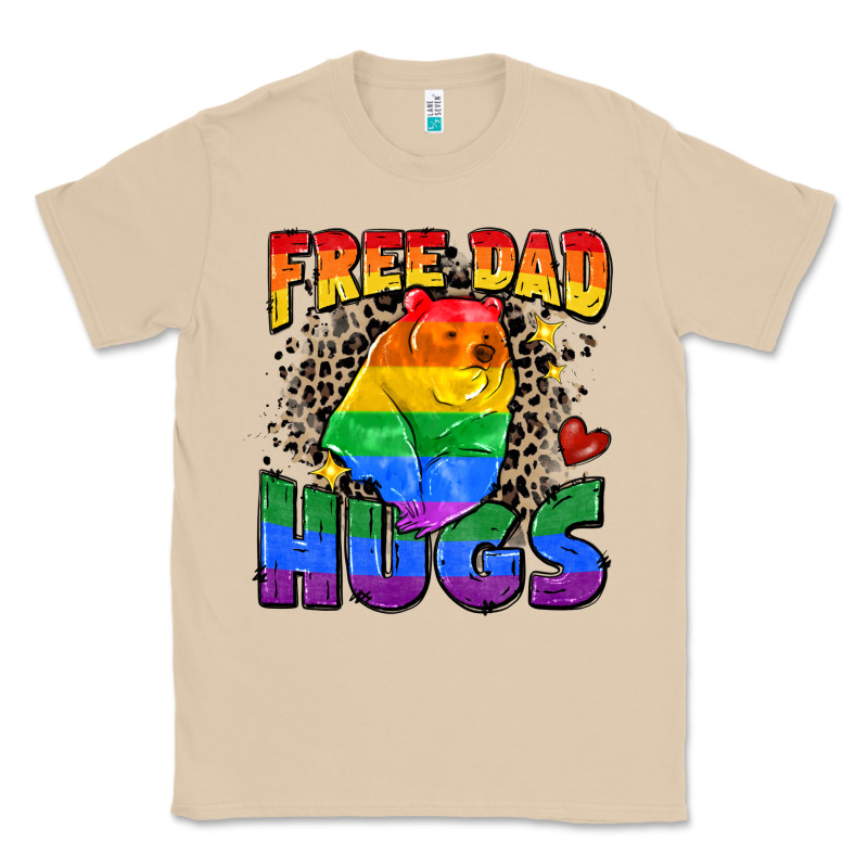 Free Dad Hugs Classic Tee by Zillion Design Studio | Teevron