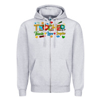Teacher Teach Love Inspire Tbw Zipper Hoodie | Teevron
