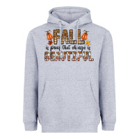 Heather Grey Fall Heavyweight Hoodie - CowhideDigitalArt