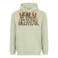 Matcha Fall Heavyweight Hoodie - CowhideDigitalArt