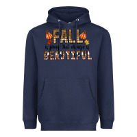 Navy Fall Heavyweight Hoodie - CowhideDigitalArt
