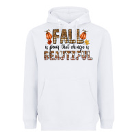 White Fall Heavyweight Hoodie - CowhideDigitalArt