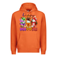 Carrot Happy Hallothanksmas coffee cups Premium Hoodie - NancyCooperArtShop