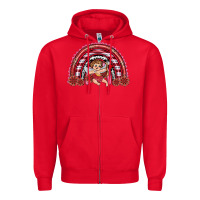 Red valentine's day cupid rainbow Zipper Hoodie - RanaPortraitStore