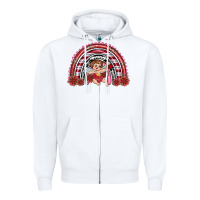 White valentine's day cupid rainbow Zipper Hoodie - RanaPortraitStore
