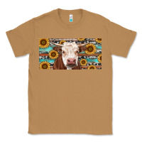 Toasted Coconut Heifer With Sunflower And Serape Classic Tee - RanaPortraitStore