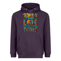 Plum sorry i am late i didnt want to come Heavyweight Hoodie - HRA Design Shop