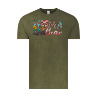 Vintage Olive mama bear with mama and baby Vintage Tee - Artiststas