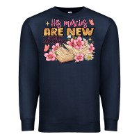 Navy his mercies are new every morning lamentations 3 2 Premium Sweatshirt - JahusDesignShop