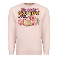 Pale Pink his mercies are new every morning lamentations 3 2 Premium Sweatshirt - JahusDesignShop