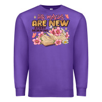 Purple his mercies are new every morning lamentations 3 2 Premium Sweatshirt - JahusDesignShop