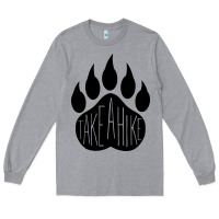Heather Grey take a hike Long Sleeve Tee - Unal Design