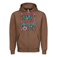 Chestnut i m not snarky i m just selectively polite Zipper Hoodie - Zillion Design Studio