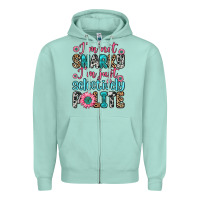 Seafoam i m not snarky i m just selectively polite Zipper Hoodie - Zillion Design Studio