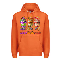 Carrot Happy Hallothanksmas coffee cups Premium Hoodie - NancyCooperArtShop