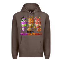 Coffee Happy Hallothanksmas coffee cups Premium Hoodie - NancyCooperArtShop
