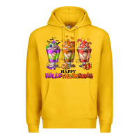 Lemon Happy Hallothanksmas coffee cups Premium Hoodie - NancyCooperArtShop