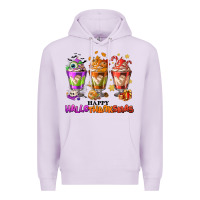 Lilac Happy Hallothanksmas coffee cups Premium Hoodie - NancyCooperArtShop