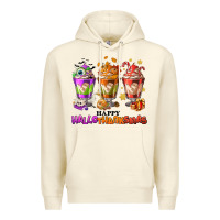 Sandshell Happy Hallothanksmas coffee cups Premium Hoodie - NancyCooperArtShop
