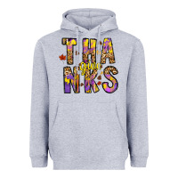 Heather Grey give thanks Heavyweight Hoodie - CowhideDigitalArt