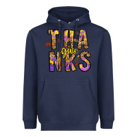 Navy give thanks Heavyweight Hoodie - CowhideDigitalArt