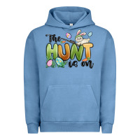 Pigment Pebble Blue the hunt is on Urban Hoodie - MaliasSmallBusiness