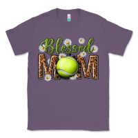 Lavender blessed mom with tennis and daisy Classic Tee - texasbilliewilder