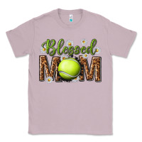 Lilac blessed mom with tennis and daisy Classic Tee - texasbilliewilder