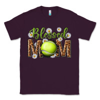 Plum blessed mom with tennis and daisy Classic Tee - texasbilliewilder