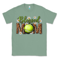 Sage blessed mom with tennis and daisy Classic Tee - texasbilliewilder