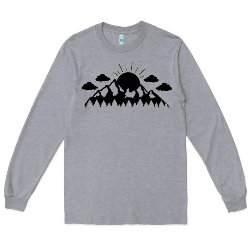 Mountain Long Sleeve Tee by Unal Design | Teevron