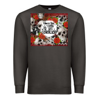 Smoke have the day you deserve skull and rose Premium Sweatshirt - JahusDesignShop
