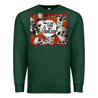 Sports Green have the day you deserve skull and rose Premium Sweatshirt - JahusDesignShop