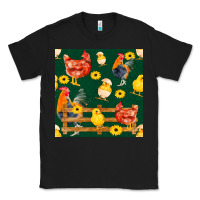 Black farm life seamless pattern Classic Tee - FaDigitalArtStudio