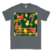 Charcoal Heather farm life seamless pattern Classic Tee - FaDigitalArtStudio