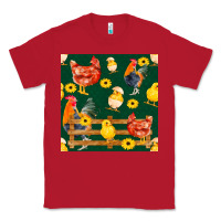 Red farm life seamless pattern Classic Tee - FaDigitalArtStudio