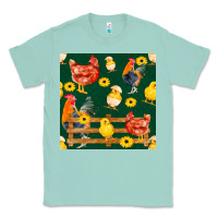 Seafoam farm life seamless pattern Classic Tee - FaDigitalArtStudio