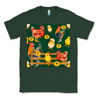 Sports Green farm life seamless pattern Classic Tee - FaDigitalArtStudio